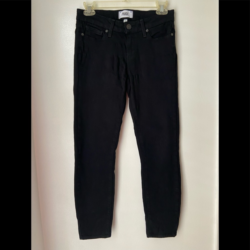 Paige denim skinny black jeans